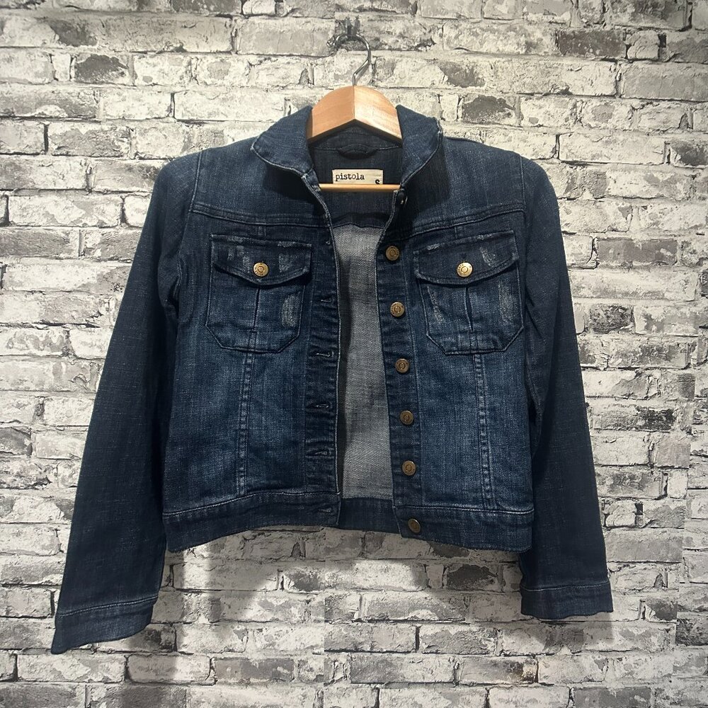 EUC Pistola Jean Jacket Women's Size Small
